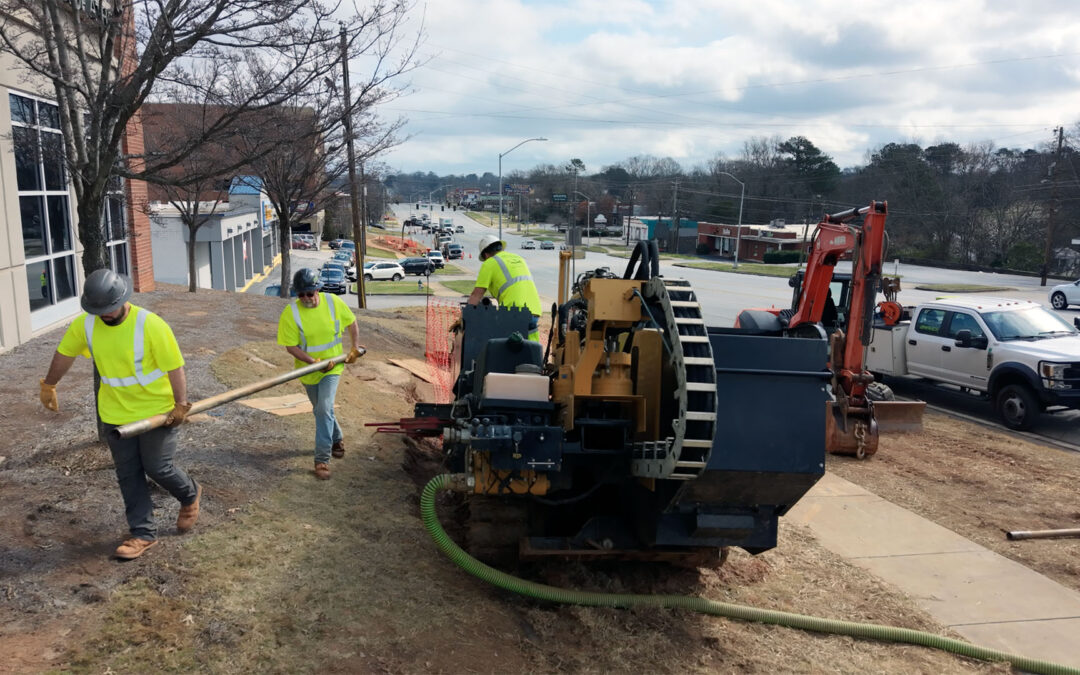 Directional Drilling in Downtown Athens, Georgia