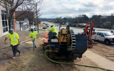 Directional Drilling in Downtown Athens, Georgia